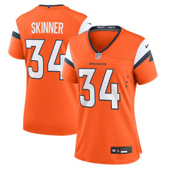 Nike JL Skinner Denver Broncos Women's Team Game Jersey Orange