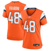 Nike Mitchell Fraboni Denver Broncos Women's Team Game Jersey Orange