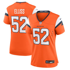 Nike Jonah Elliss Denver Broncos Women's Team Game Jersey Orange