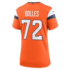 Nike Garett Bolles Denver Broncos Women's Team Game Jersey Orange