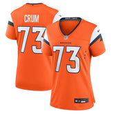 Nike Frank Crum Denver Broncos Women's Team Game Jersey Orange