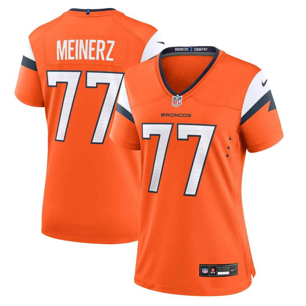 Nike Quinn Meinerz Denver Broncos Women's Team Game Jersey Orange