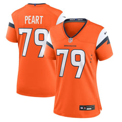 Nike Matt Peart Denver Broncos Women's Team Game Jersey Orange