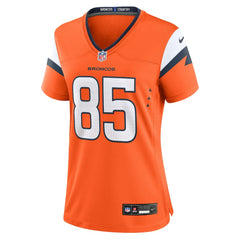 Nike Lucas Krull Denver Broncos Women's Team Game Jersey Orange