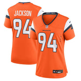Nike Jordan Jackson Denver Broncos Women's Team Game Jersey Orange