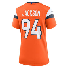 Nike Jordan Jackson Denver Broncos Women's Team Game Jersey Orange