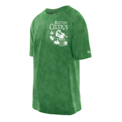 Boston Celtics Old School Sport Enzyme Wash Oversized T-Shirt Kelly Green | New Era