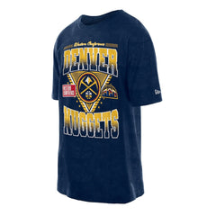 Denver Nuggets Old School Sport Vintage Wash T-Shirt for sale Navy | New Era online