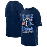 Dallas Mavericks Boxy Old School Sport Vintage Wash T-Shirt for sale Navy | New Era