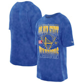 Golden State Warriors Boxy Old School Sport Vintage Wash T-Shirt for sale Royal | New Era for sale