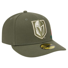 Vegas Golden Knights New Era Tonal Florals 59FIFTY Fitted Hat - Olive - NHL 202223631