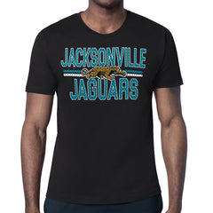 Jacksonville Jaguars Starter Mesh Look Retro Team Logo T-Shirt Black