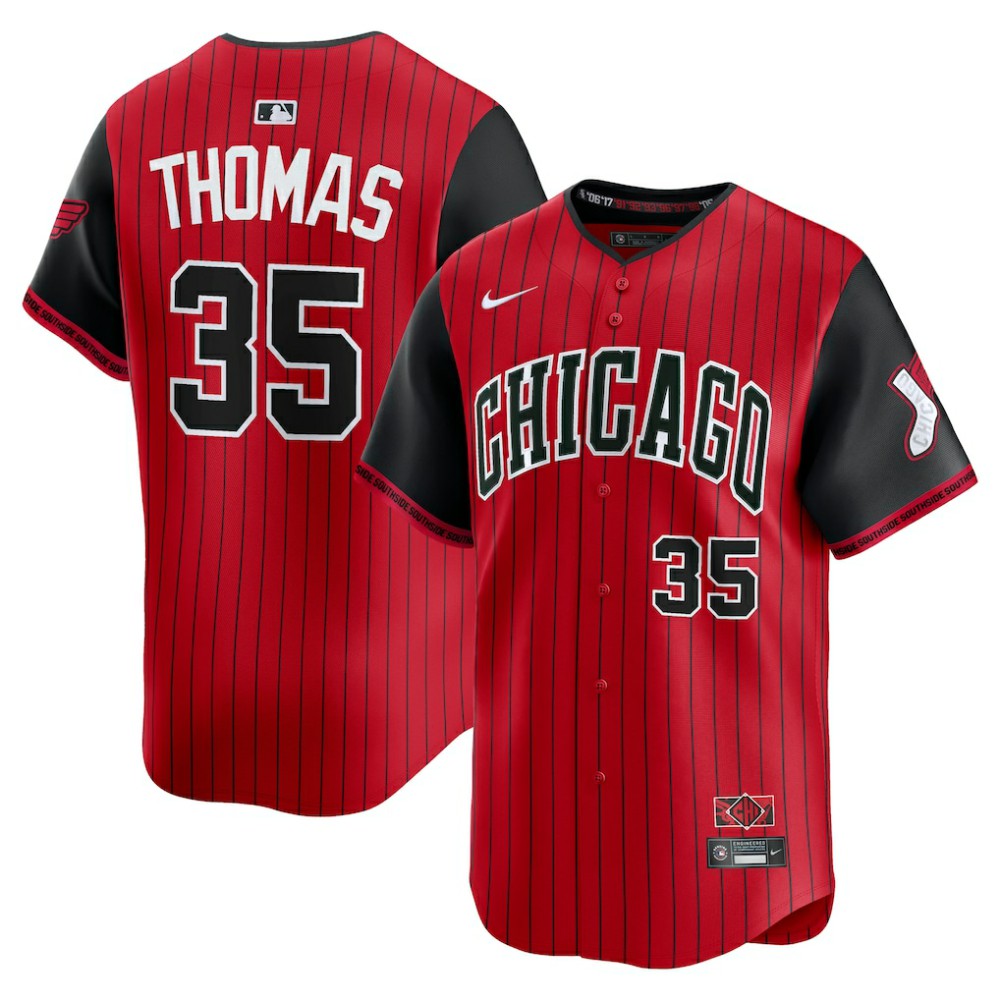 Frank Thomas Chicago White Sox Nike 2025 City Connect Limited Retired Player Jersey - Red/Black - Nike Sale