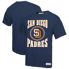 San Diego Padres Mitchell & Ness Arched Logo Slub T-Shirt - Navy - Mitchell & Ness Lifestyle