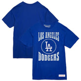 Los Angeles Dodgers Mitchell & Ness Arched Logo Slub T-Shirt - Royal - Mitchell & Ness Online