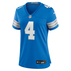 Nike Emmanuel Moseley Detroit Lions Women's Team Game Jersey Blue