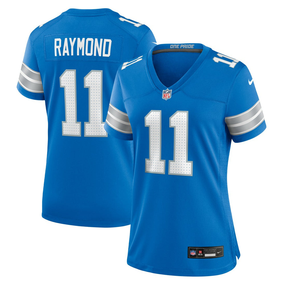 Nike Kalif Raymond Detroit Lions Women's Team Game Jersey Blue