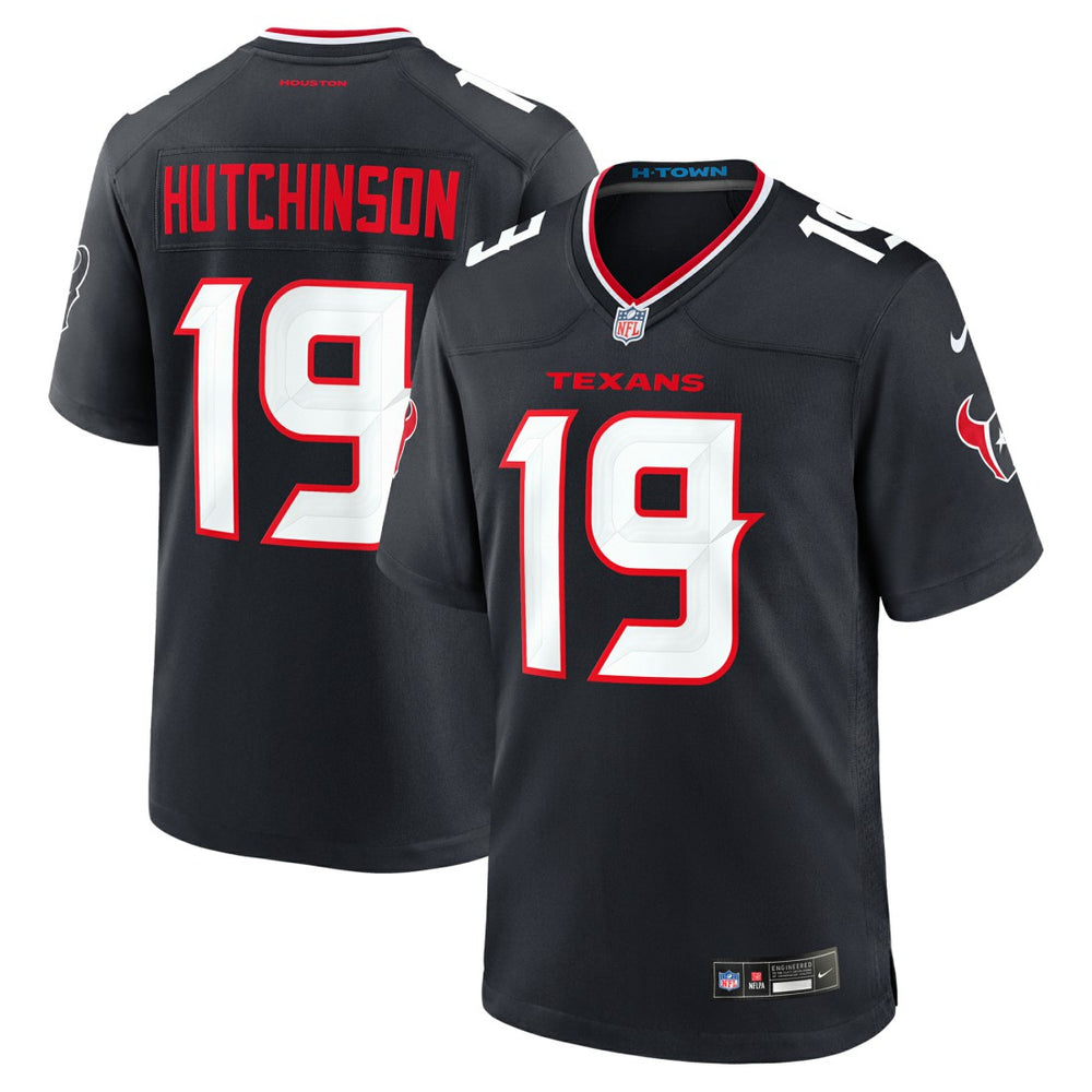 Nike Xavier Hutchinson Houston Texans Team Game Jersey Navy