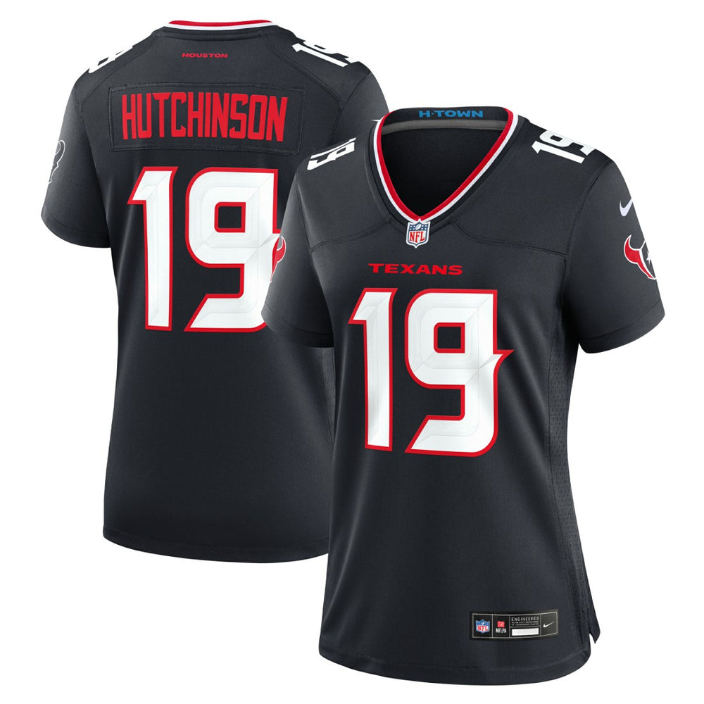 Nike Xavier Hutchinson Houston Texans Women's Team Game Jersey Navy