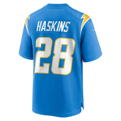Nike Hassan Haskins Los Angeles Chargers Team Game Jersey Powder Blue