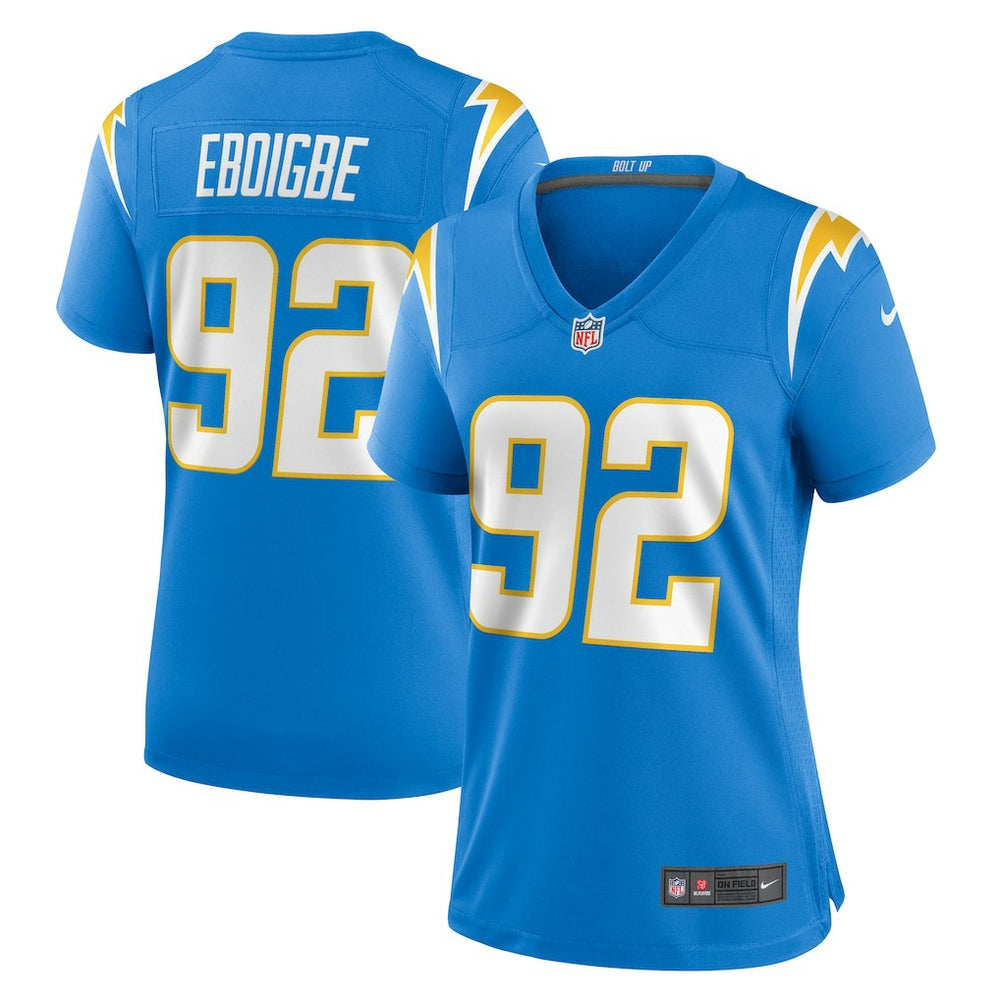 Nike Justin Eboigbe Los Angeles Chargers Women's Game Jersey Powder Blue