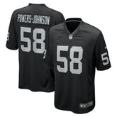 Nike Jackson Powers-Johnson Las Vegas Raiders Team Game Jersey Black