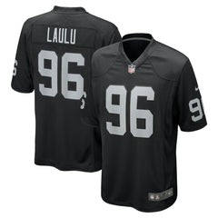 Nike Jonah Laulu Las Vegas Raiders Team Game Jersey Black