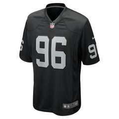 Nike Jonah Laulu Las Vegas Raiders Team Game Jersey Black