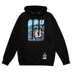 Atlanta Braves Mitchell & Ness Sidewalk Sketch Pullover Hoodie - Black - Mitchell & Ness on Sale