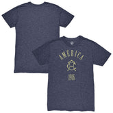 Club America 1863FC Team Arch Vintage Tri-Blend T-Shirt Navy