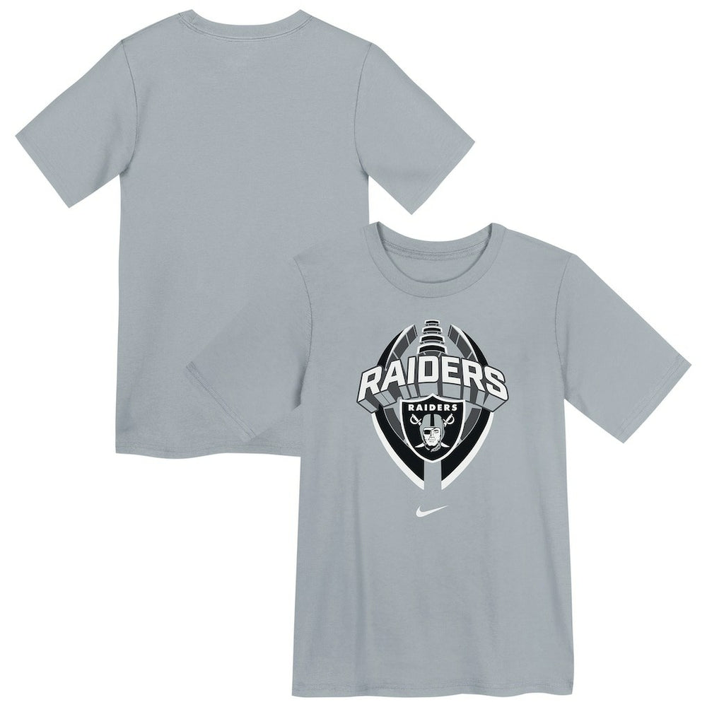 Nike Las Vegas Raiders Preschool Icon Legend Dri-FIT T-Shirt Gray