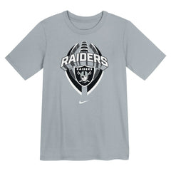Nike Las Vegas Raiders Preschool Icon Legend Dri-FIT T-Shirt Gray