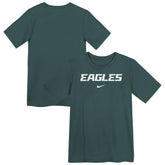 Nike Philadelphia Eagles Preschool Wordmark T-Shirt Midnight Green