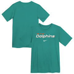 Nike Miami Dolphins Preschool Wordmark T-Shirt Aqua