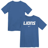 Nike Detroit Lions Preschool Wordmark T-Shirt Blue