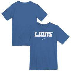 Nike Detroit Lions Preschool Wordmark T-Shirt Blue