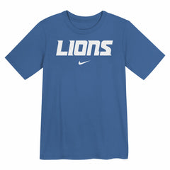 Nike Detroit Lions Preschool Wordmark T-Shirt Blue
