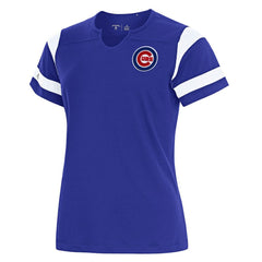 Chicago Cubs Antigua Women's Encounter Notch Neck Top - Royal - MLB Discount