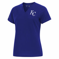 Kansas City Royals Antigua Women's Notch Neck T-Shirt - Royal - MLB Sale