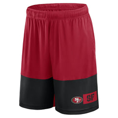 Fanatics San Francisco 49ers Big & Tall Best of the Best Performance Shorts Scarlet/Black