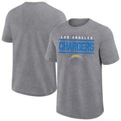 Fanatics Los Angeles Chargers Big & Tall Top Notch T-Shirt Heather Gray