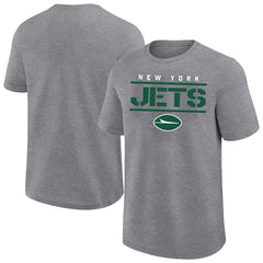 Fanatics New York Jets Big & Tall Top Notch T-Shirt Heather Gray