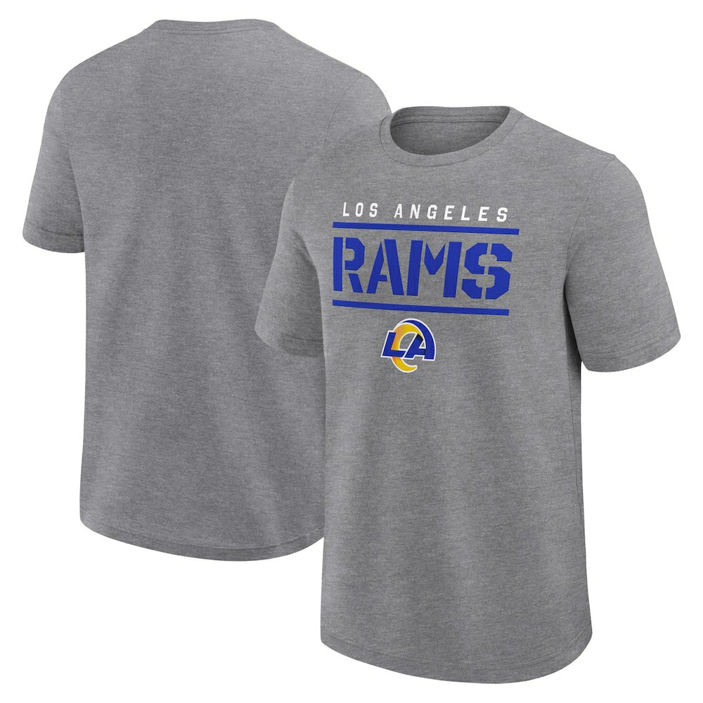 Fanatics Los Angeles Rams Big & Tall Top Notch T-Shirt Heather Gray