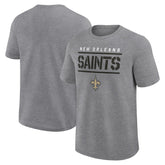 Fanatics New Orleans Saints Big & Tall Top Notch T-Shirt Heather Gray