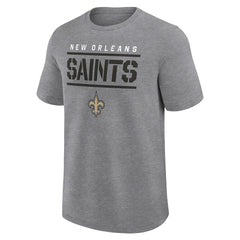 Fanatics New Orleans Saints Big & Tall Top Notch T-Shirt Heather Gray