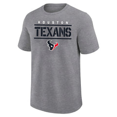 Fanatics Houston Texans Big & Tall Top Notch T-Shirt Heather Gray