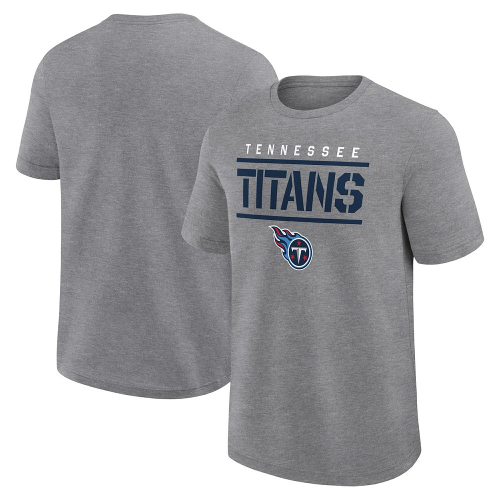 Fanatics Tennessee Titans Big & Tall Top Notch T-Shirt Heather Gray