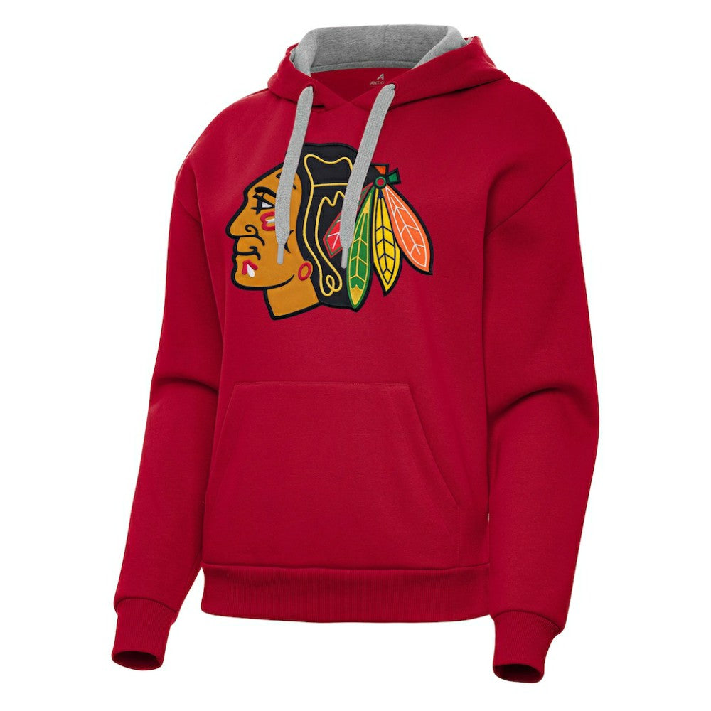 Chicago Blackhawks Antigua Women's Victory Pullover Hoodie - Red - NHL 202233401