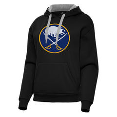 Buffalo Sabres Antigua Women's Victory Pullover Hoodie - Black - NHL 202233409