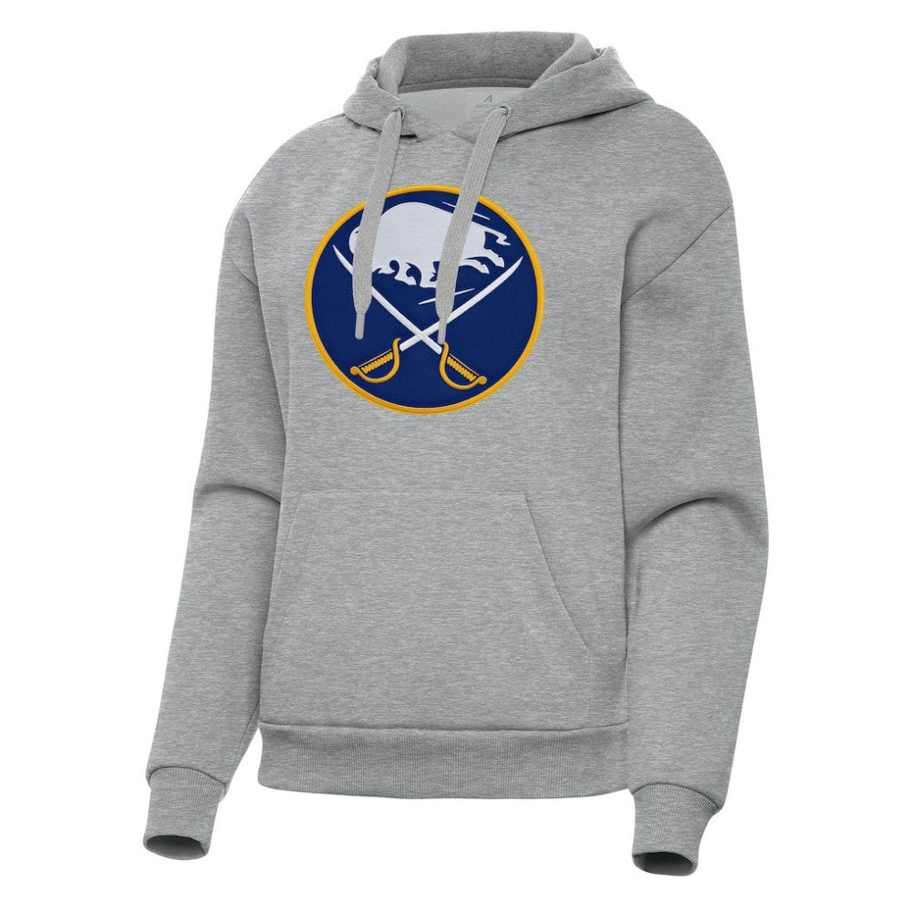 Buffalo Sabres Antigua Women's Victory Pullover Hoodie - Heather Gray - NHL 202233411